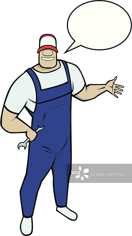 友好的汽车修理工图片素材