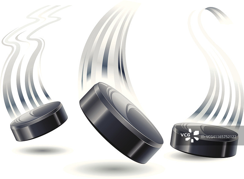 冰面上的冰球图片素材