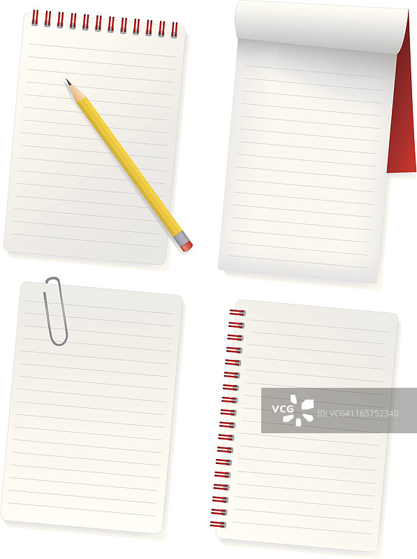 笔记本和铅笔图片素材