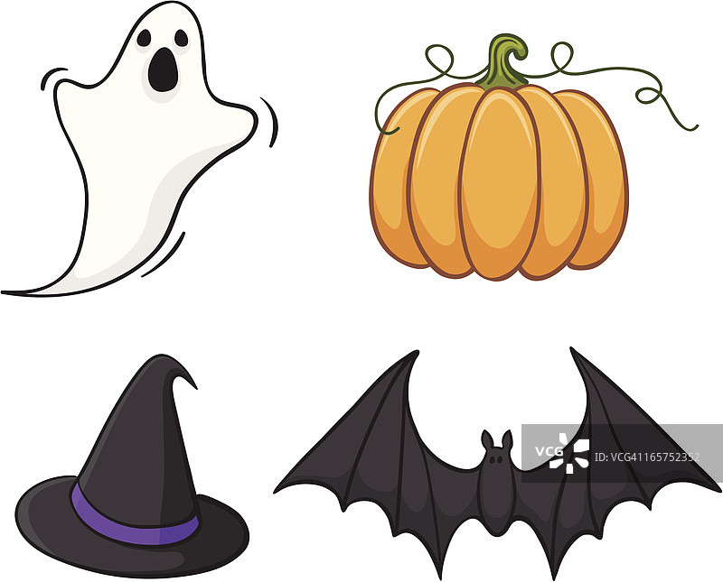 万圣节设计元素图片素材