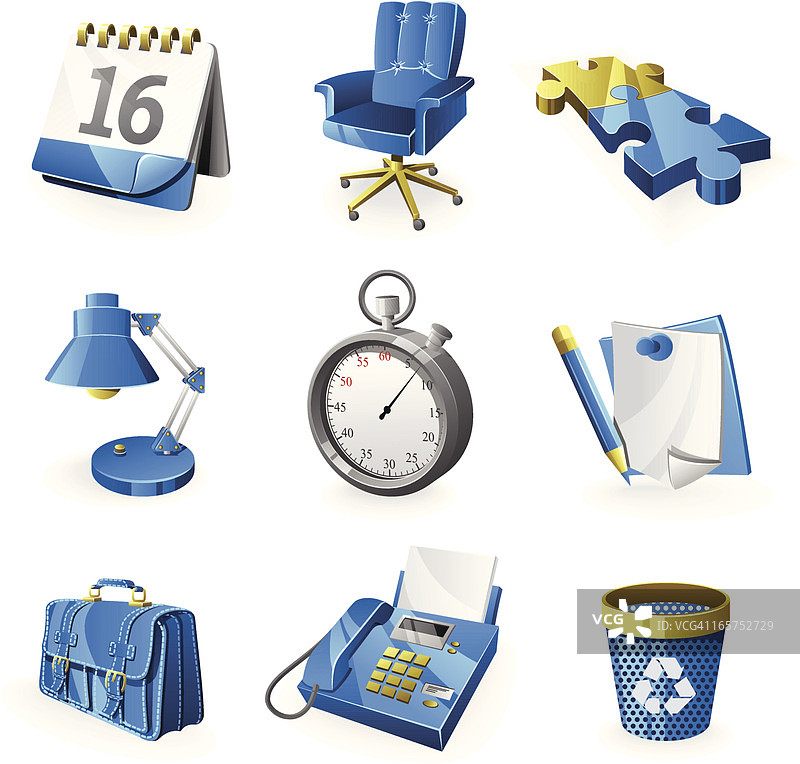 商务办公图标合集图片素材