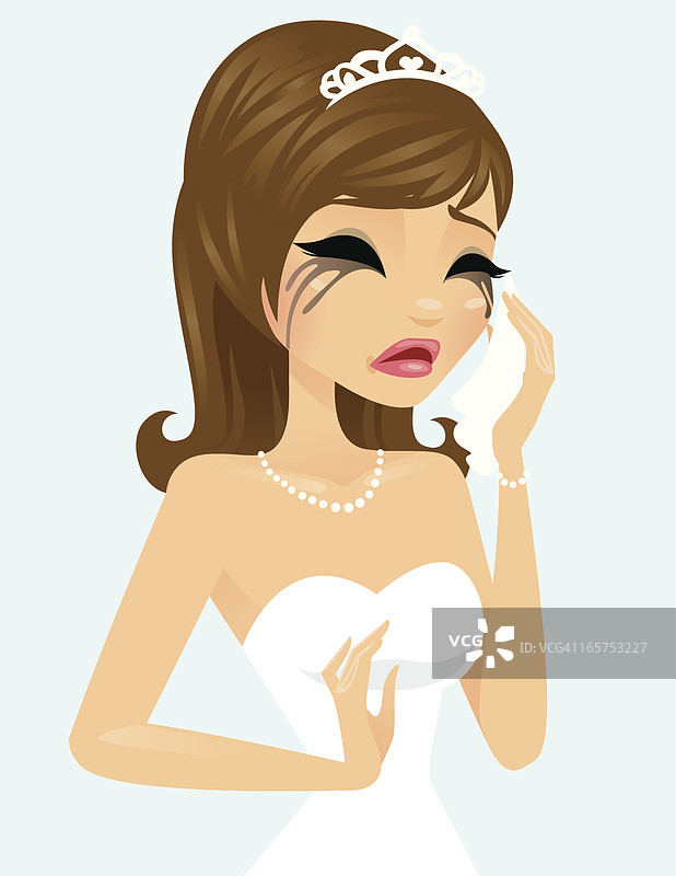 苦恼的新娘图片素材