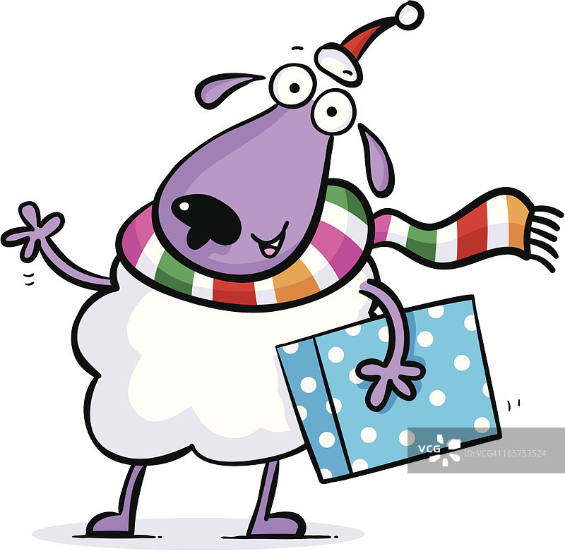 圣诞绵羊图片素材