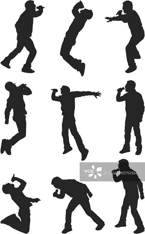 正在表演的歌唱男人们图片素材