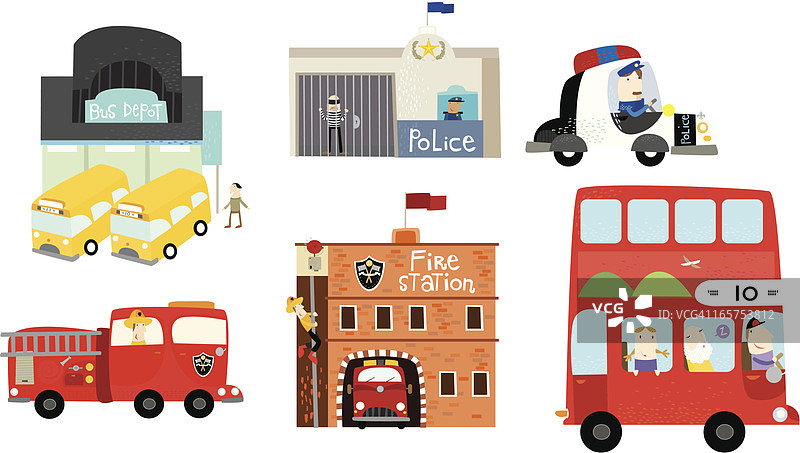 城镇车辆图片素材