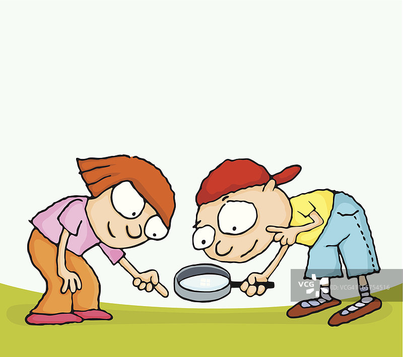 儿童侦探图片素材