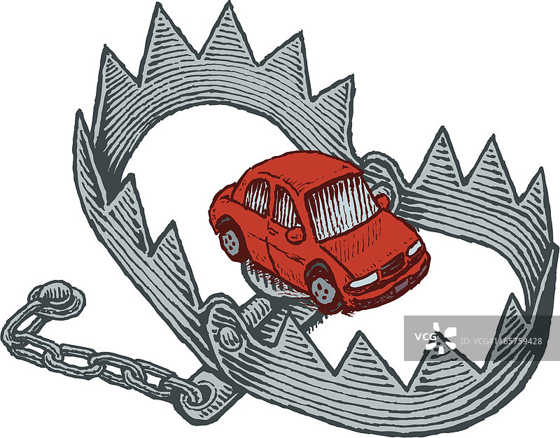 汽车陷阱图片素材