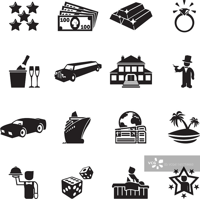 奢华生活图标图片素材