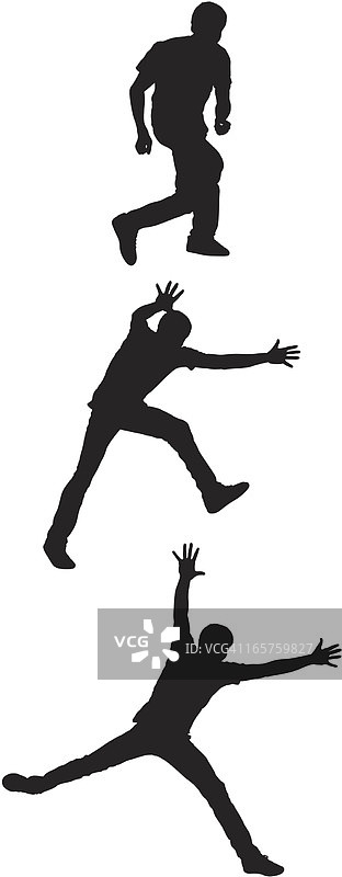 男人跳跃序列图片素材