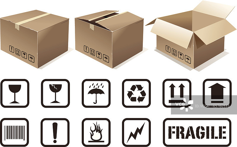 纸板套装图片素材