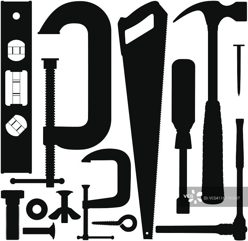 工具剪影图片素材