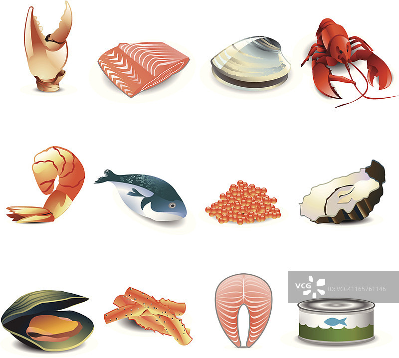 海鲜图标图片素材