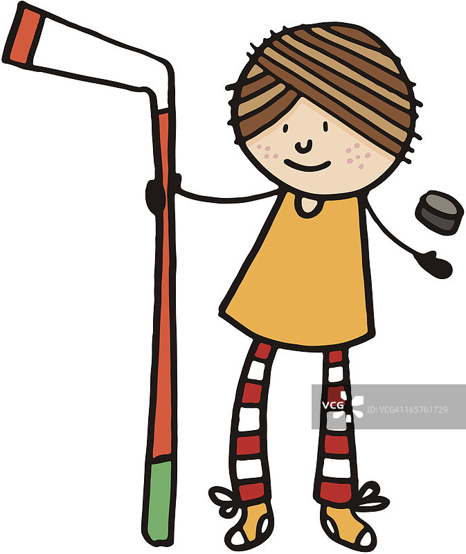 街头曲棍球运动员图片素材