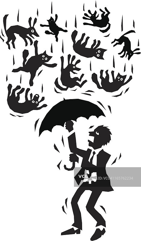 倾盆大雨图片素材