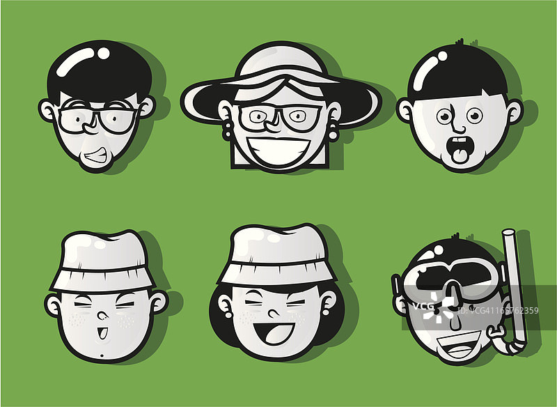 面部图标图片素材