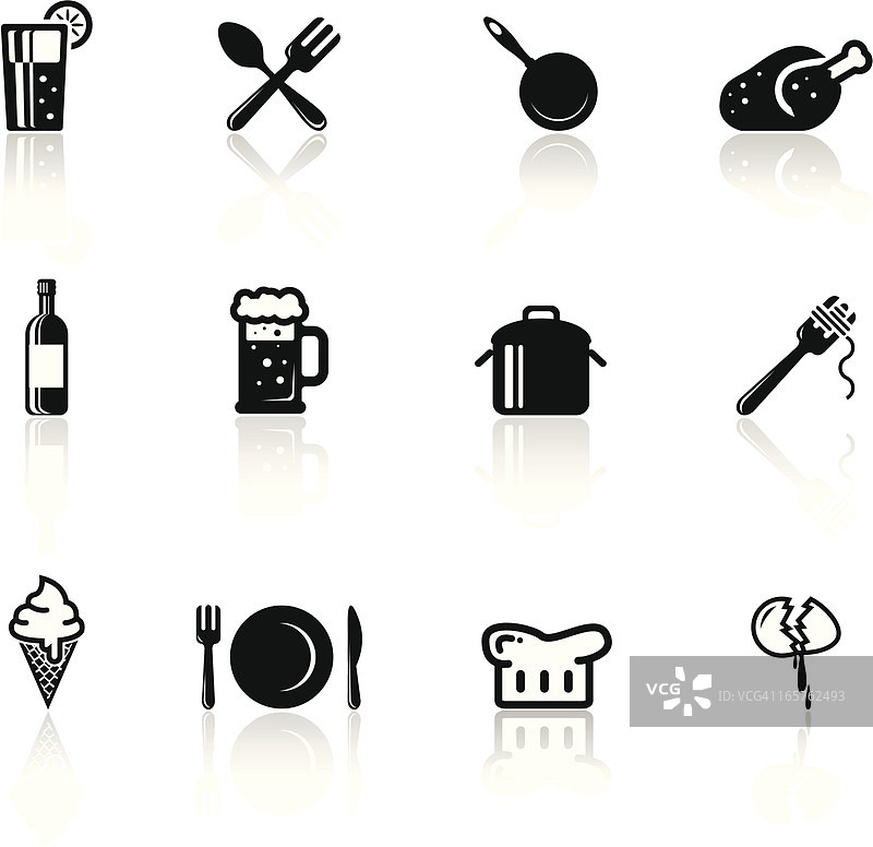 食物图标集图片素材