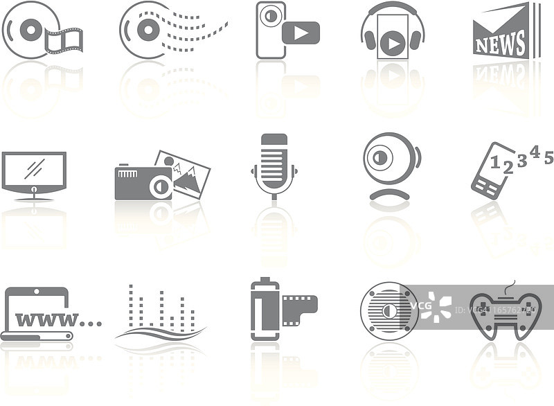 简约多媒体主题图片素材