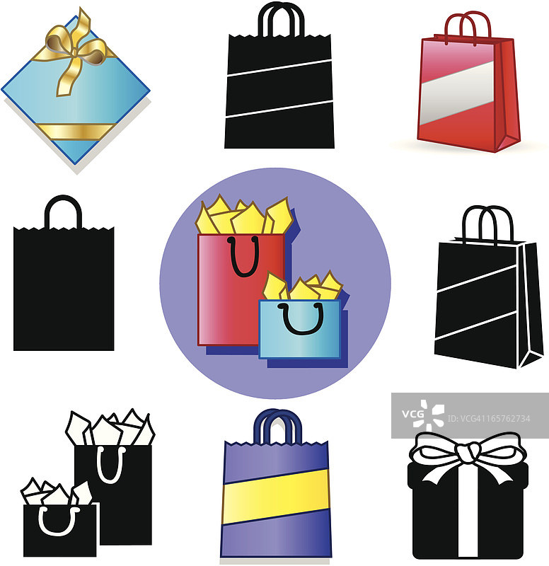 购物袋和包装图片素材