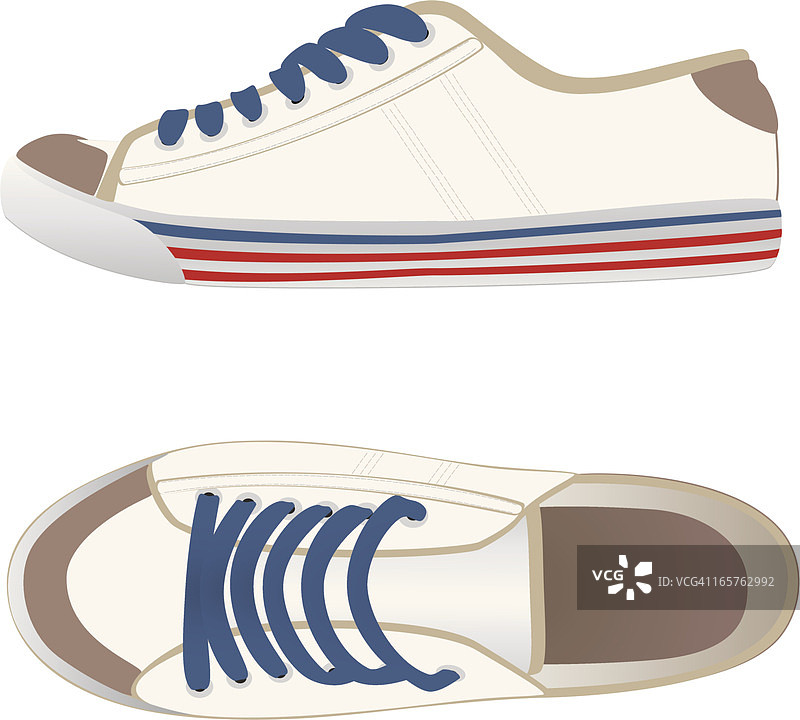 白色运动鞋图片素材