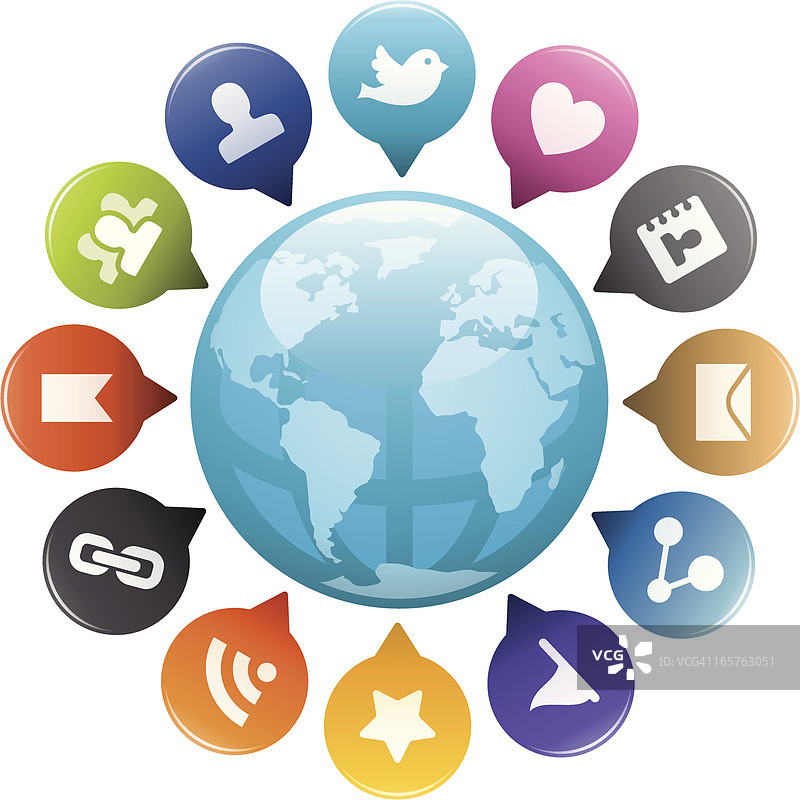 社交媒体概念图片素材
