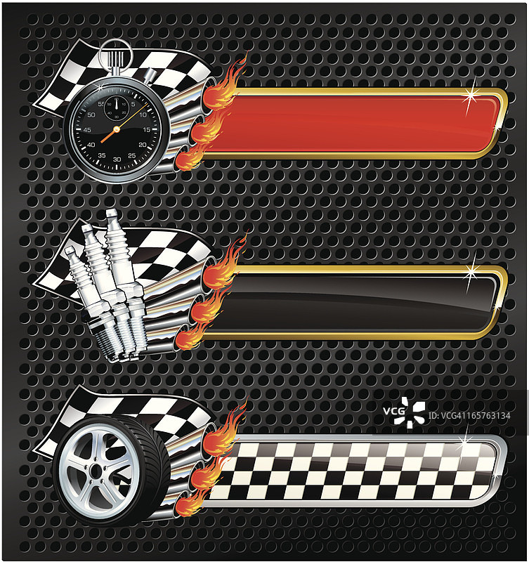 火焰赛车banner图片素材