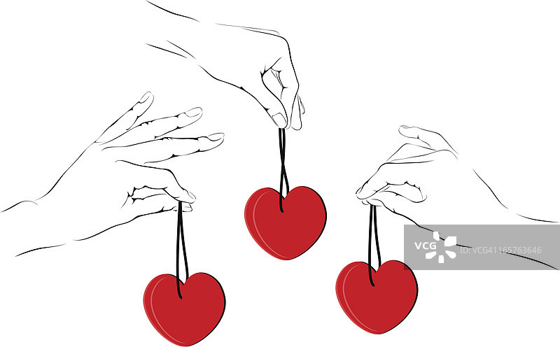 手与爱心图片素材