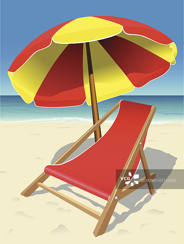 沙滩椅图片素材