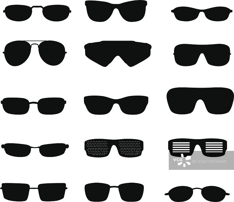 眼镜轮廓图片素材