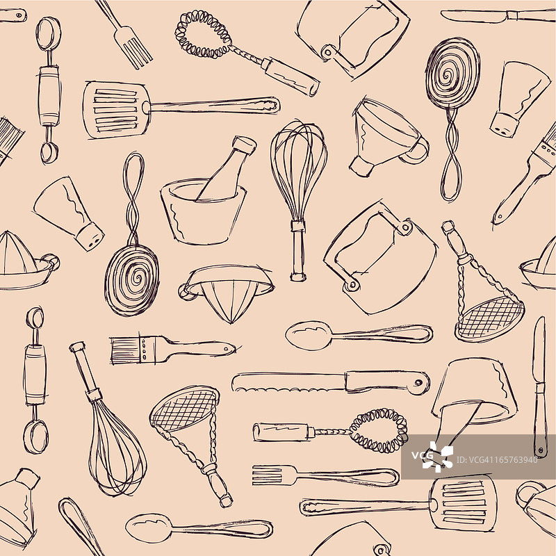 厨师无缝图案图片素材