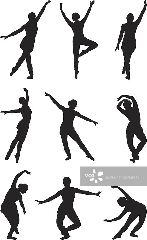 优雅的芭蕾舞女演员跳芭蕾舞图片素材