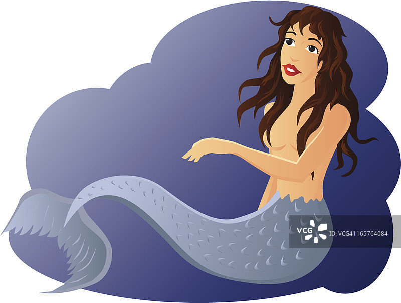 美人鱼的微笑图片素材