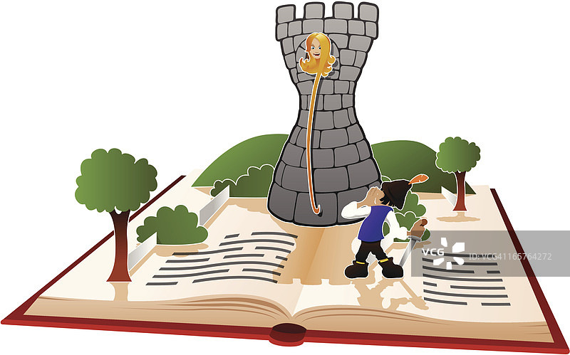 故事书 - 长发公主图片素材