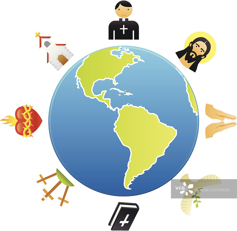 全球基督教图片素材