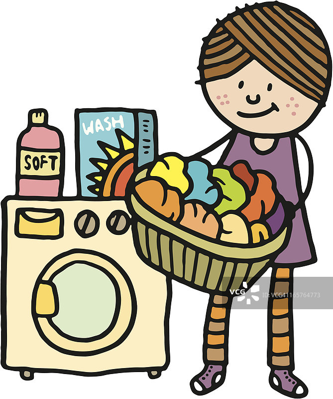 洗衣服图片素材