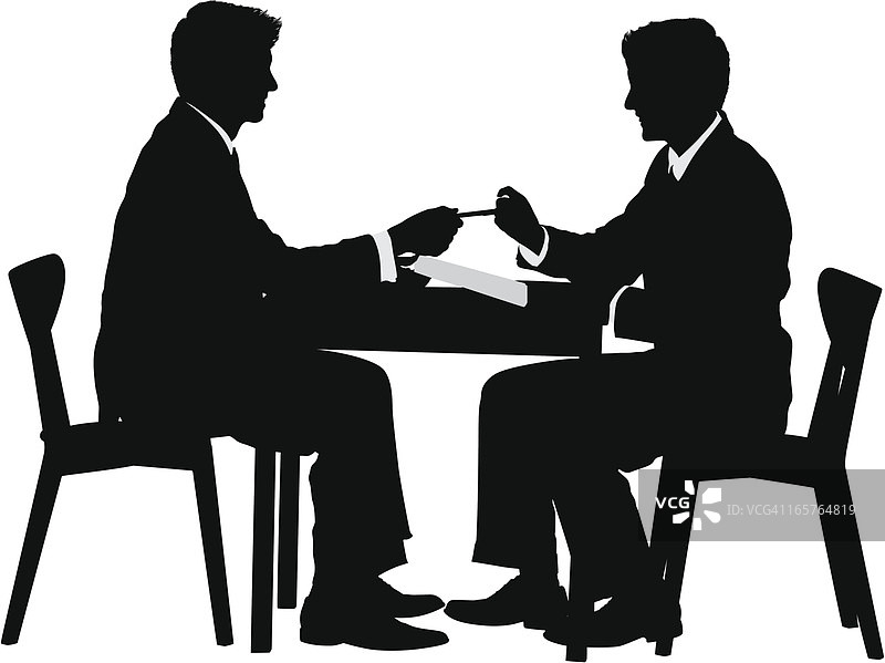 商人们签约达成合作图片素材