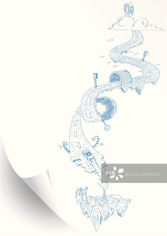 通往天堂的道路图片素材