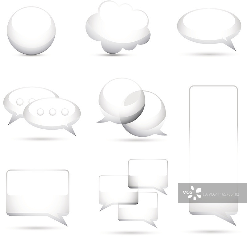 聊天气泡图片素材