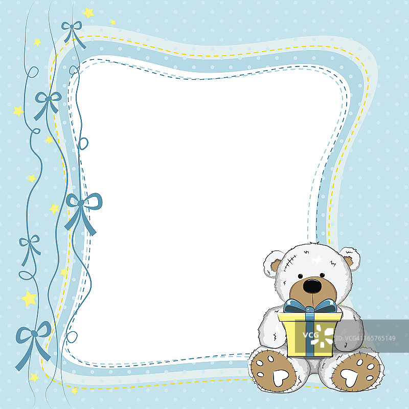 男婴生日贺卡图片素材