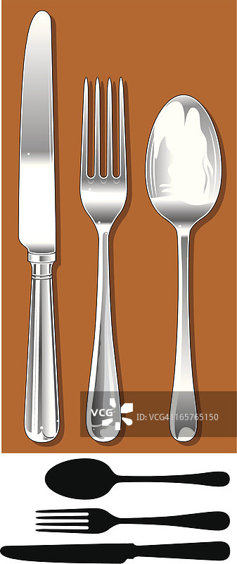 刀、叉和勺图片素材