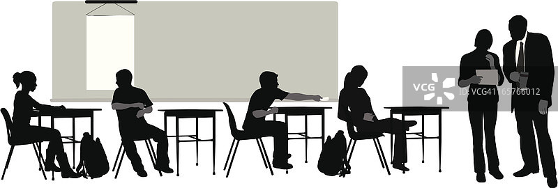 高中教师矢量剪影图片素材