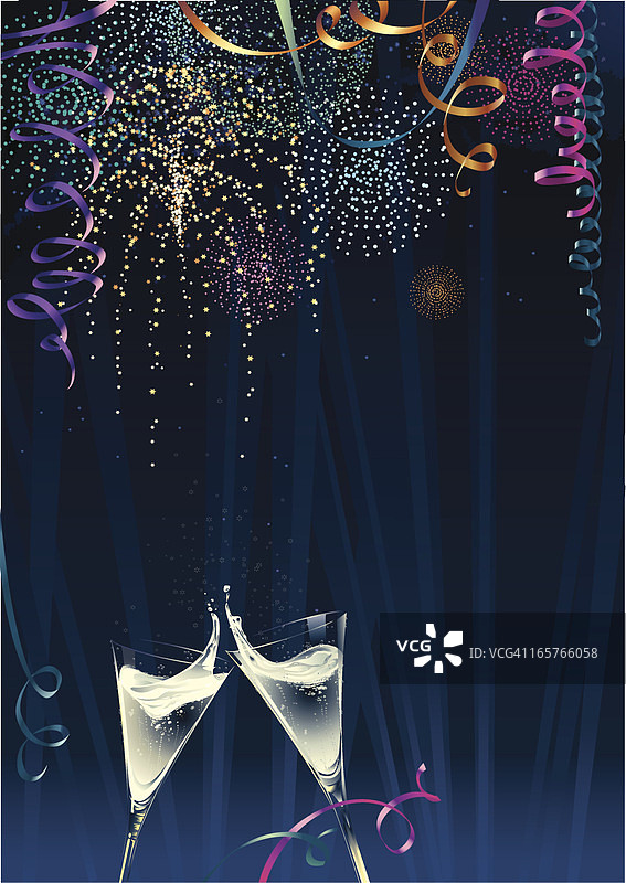 香槟酒杯派对背景图片素材