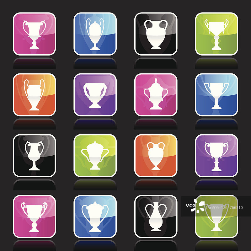 Ubergloss图标 - 骨灰盒、奖项和奖杯图片素材