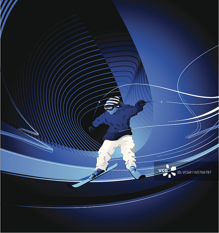 滑雪者图片素材