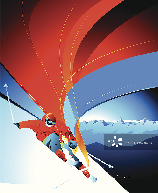 滑雪者图片素材