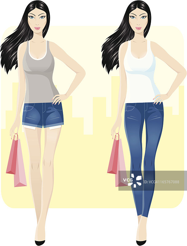 城市购物图片素材