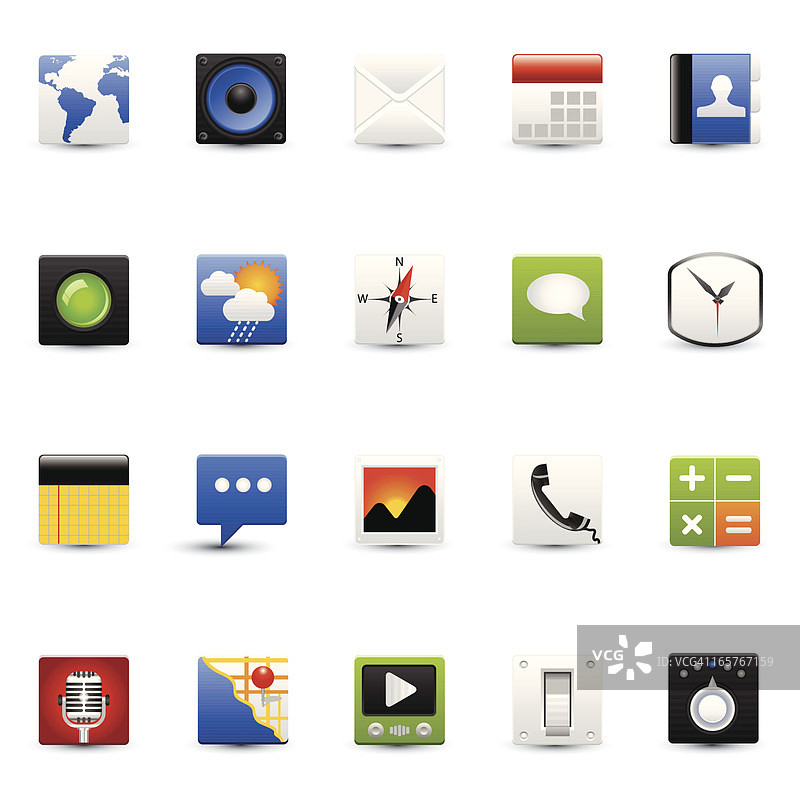 手机应用程序启动器图标图片素材