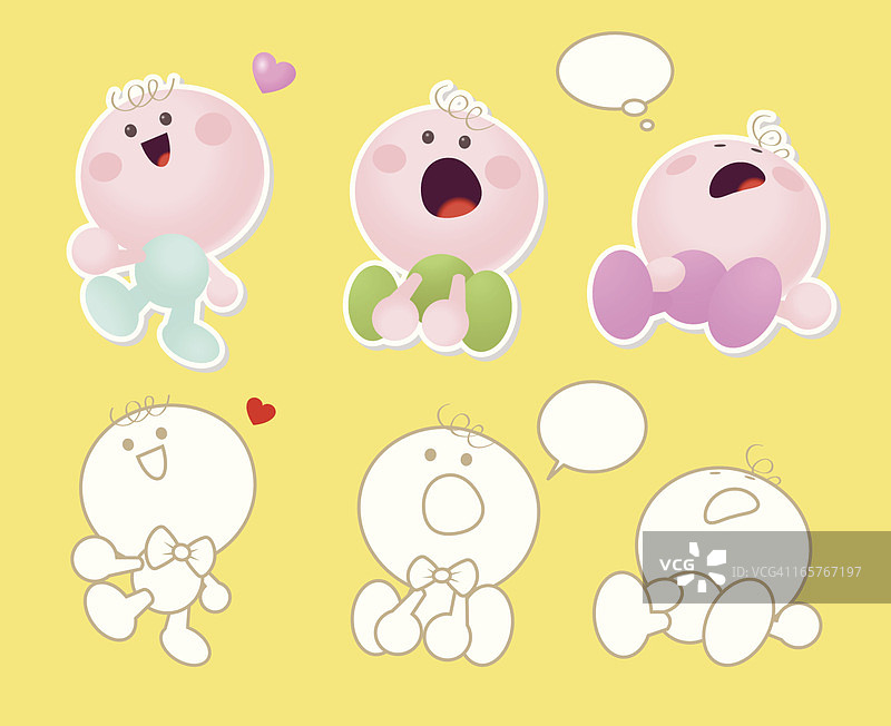 可爱宝宝图标图片素材