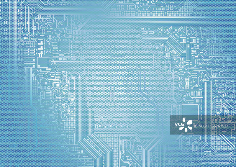 超级计算机的主板电路图片素材
