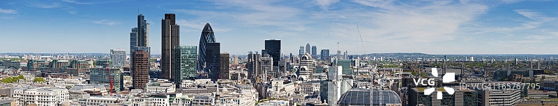 伦敦金融区摩天大楼全景图片素材