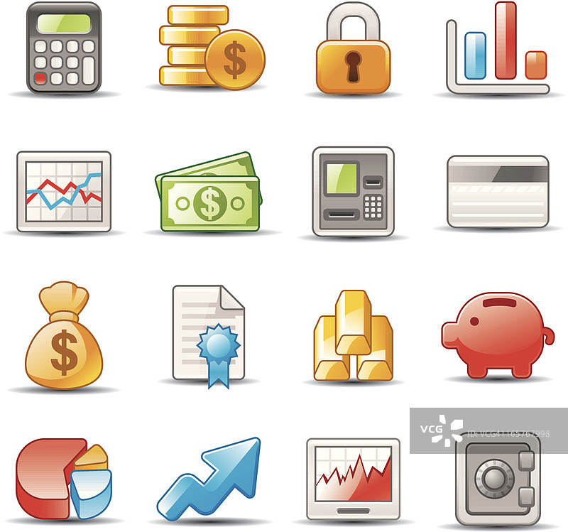 商业和金融图标图片素材